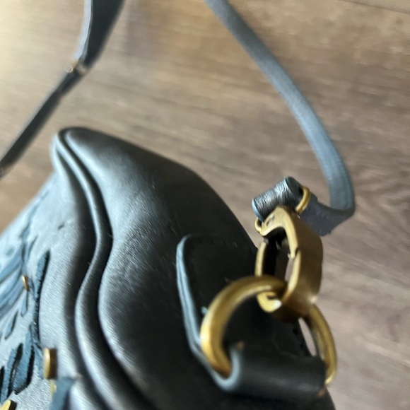 Big Buddha Dark Blue Crossbody bag with paisley interior - Picture 4 of 6